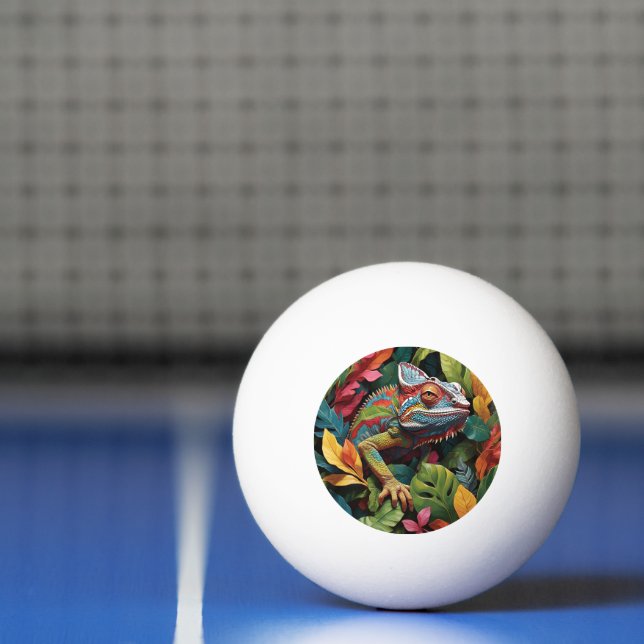 Lizard-Blätter und Farbpong-Ball Tischtennisball (Netto)