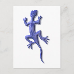 Lizard-Blau Postkarte