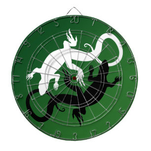 Lizard Dartboard Cool Tribal Raven Art Dartboard Dartscheibe