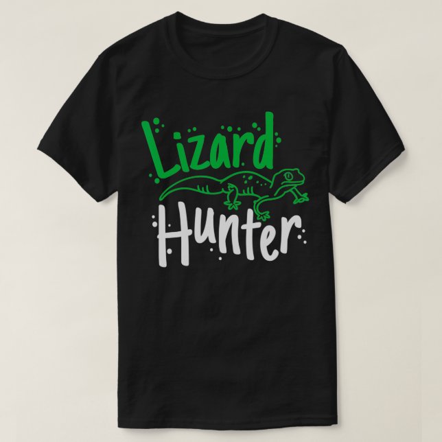 Lizard Hunter  Anole Reptile3  T-Shirt (Design vorne)