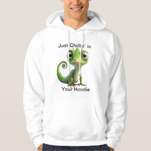 Lizard in My Hoodie - Cooles Pocket Reptile Design