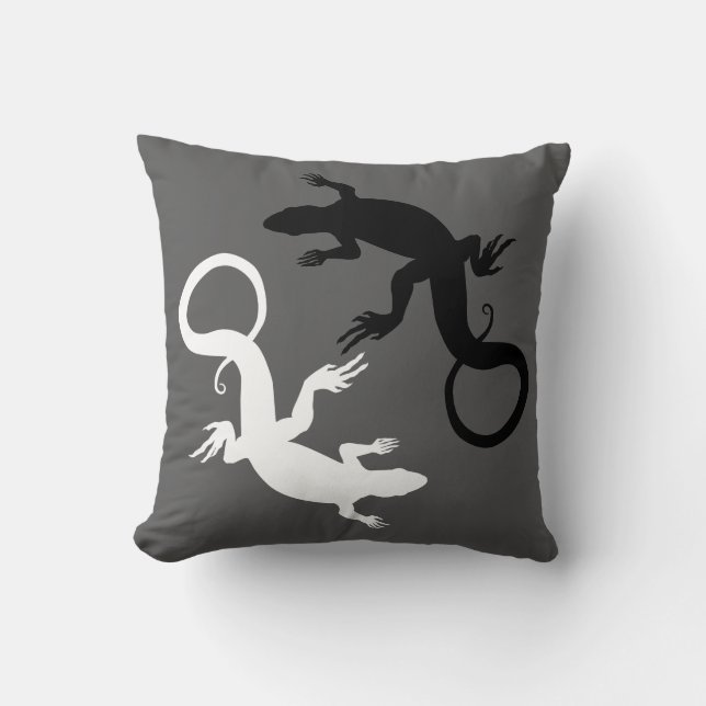 Lizard Kissen Reptil Art Kissen Lizard Dekoration (Vorderseite)