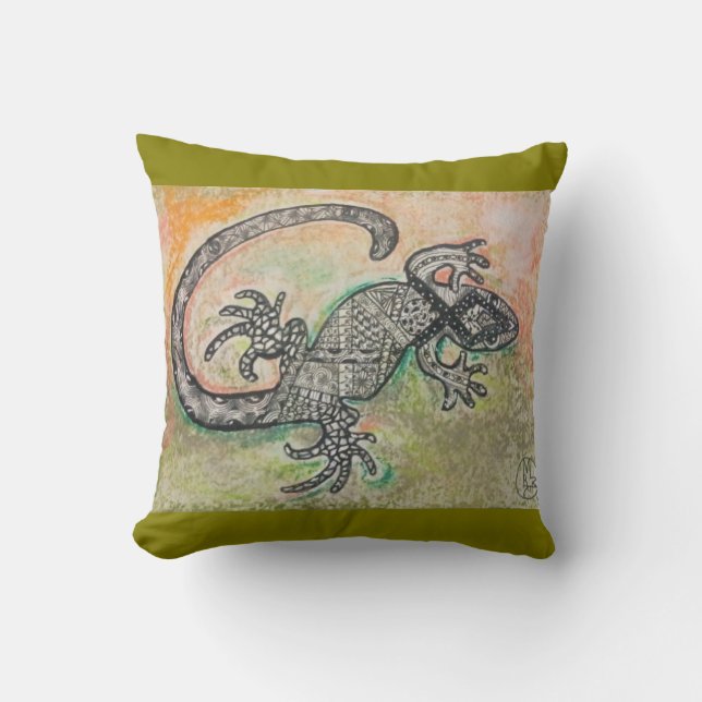 Lizard Lair Coussin (Recto)