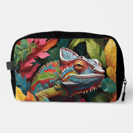 Lizard Leaves & Colour Waschbeutel