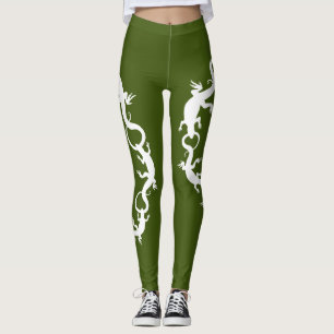 Lizard Leggings Reptile Wildlife Art Leggings