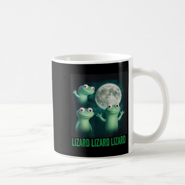 Lizard Lizard Lizard Funny Lizard Moon Trending Me Kaffeetasse (Rechts)