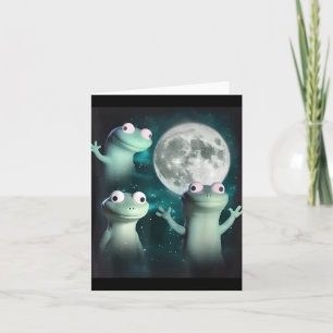 Lizard Lizard Lizard Funny Lizard Moon Trending Me Karte