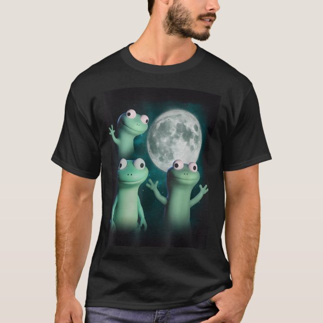 Lizard Lizard Lizard Funny Lizard Moon Trending Me T-Shirt (Vorderseite)