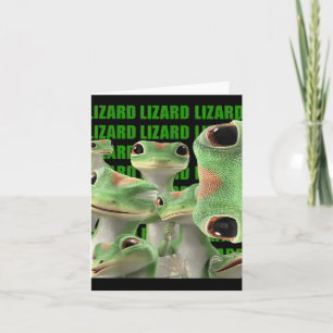 Lizard Lizard Lizard Funny Meme (2 Seite) _1 Karte