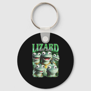 Lizard Lizard Lizard Funny Meme Lizard Bootleg Wei Schlüsselanhänger