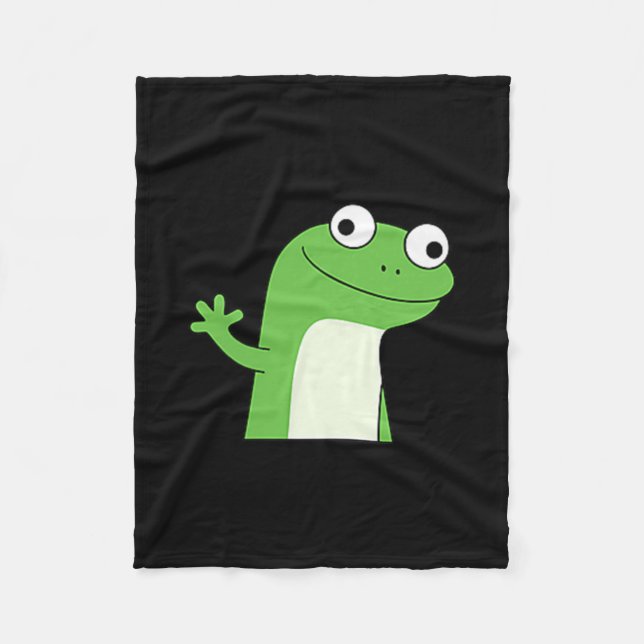 Lizard Lizard Lizard Funny Weirdcore Meme Viral Tr Fleecedecke (Vorderseite)
