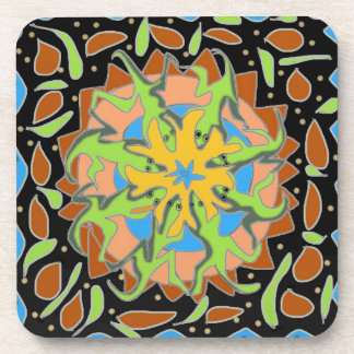 Lizard Mandala Getränkeuntersetzer