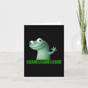 Lizard Meme Lizard Lizard Lizard Funny Graphic Karte
