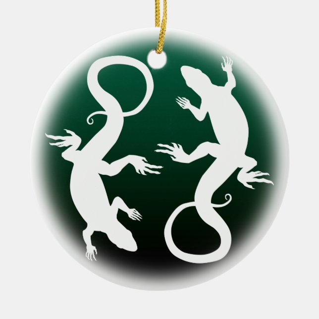 Lizard Ornament Personalisiert Reptile Decoration (Vorne)