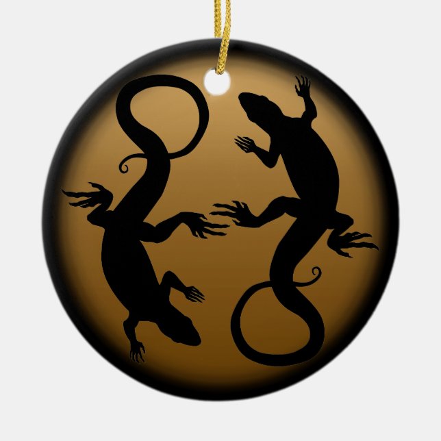 Lizard Ornament Personalisiert Reptile Decoration (Vorne)