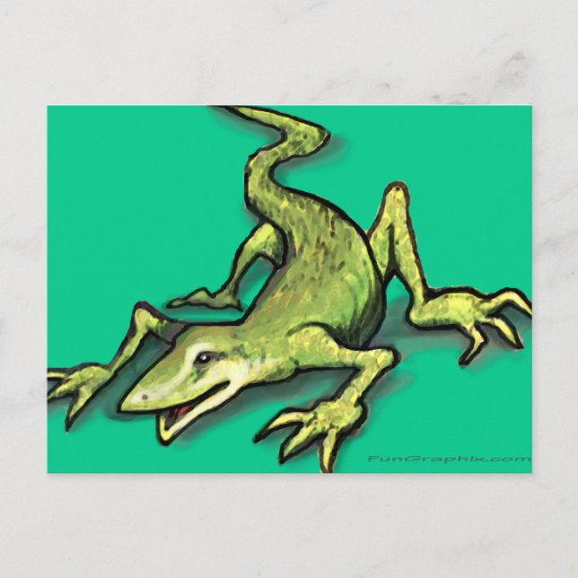 Lizard Postkarte (Vorderseite)