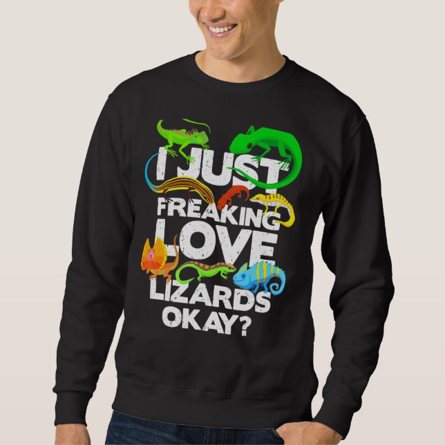 Lizard Reptile Lizard Sweatshirt (Vorderseite)
