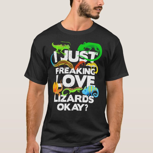 Lizard Reptile Lizard T-Shirt (Vorderseite)