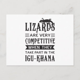 Lizard Reptiles Reptile Gecko Animal Dragon Gift Postkarte