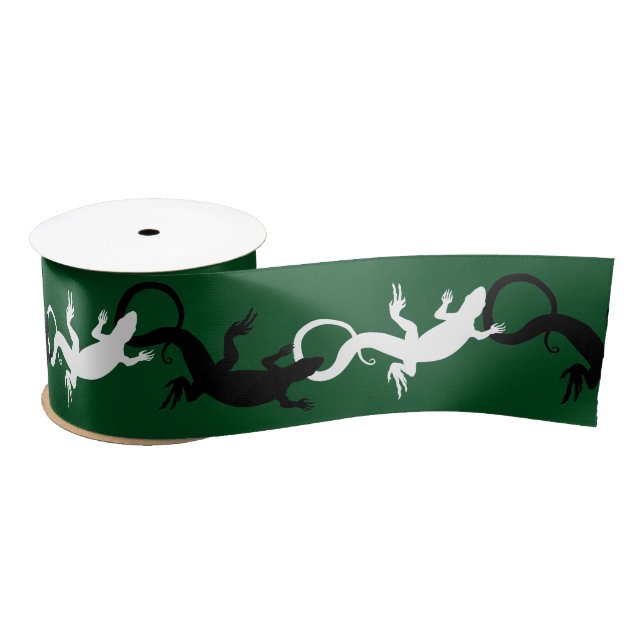 Lizard Ribbon Papier Custom Lizard Reptile Ribbon Satinband (Spule)
