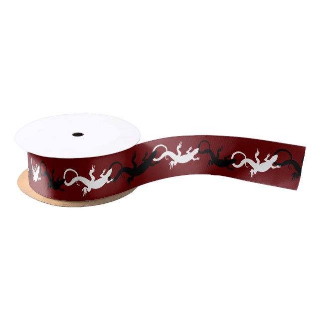 Lizard Ribbon Papier Custom Lizard Reptile Ribbon Satinband (Spule)