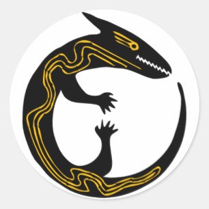 Lizard Runder Aufkleber