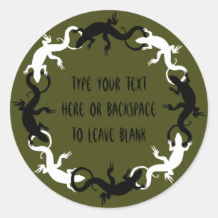 Lizard Stickers Personalisiert Lizard Art Stickers
