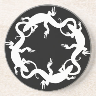 Lizard Untersetzer Reptile Art Decor Lizard Gesche