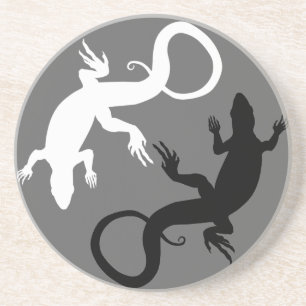 Lizard Untersetzer Reptile Art Untersetzer Lizard 