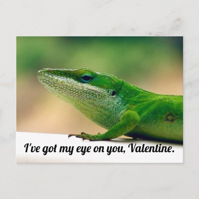 Lizard Valentine Postkarte (Vorderseite)