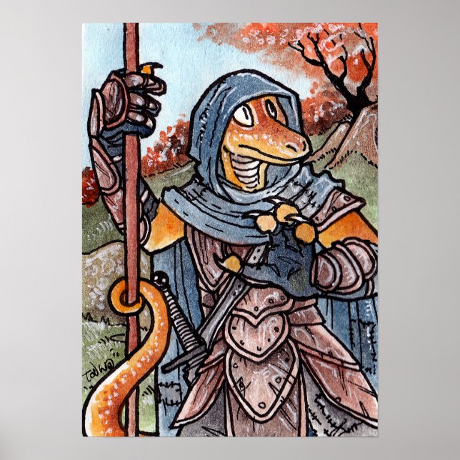 Lizard Warrior Poster (Vorne)