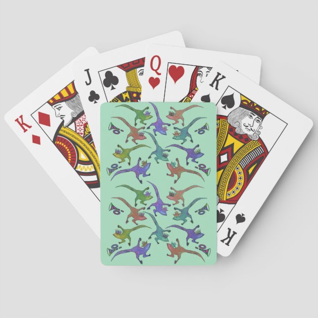 Lizards Leaping Cartes De Jeu (dos)