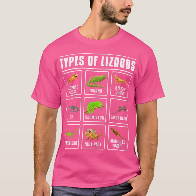 Lizards Reptilien T-Shirt (Vorderseite)