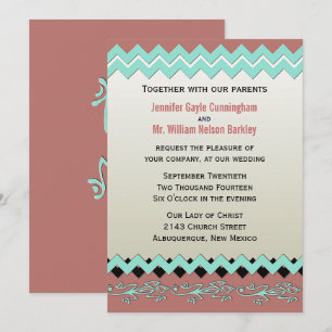 Lizards tribaux Faire-part de mariage du sud-ouest