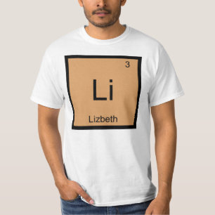 Lizbeth Name Chemie Element Periodensystem T-Shirt