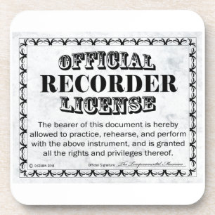 Lizenz aufzeichnen getränkeuntersetzer