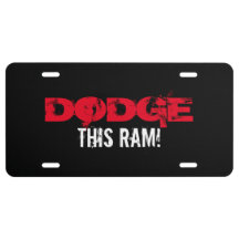 Lizenz-Platte - Dodge dieses