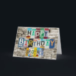 Lizenz-Teller Brother Birthday Card Karte<br><div class="desc">Mit Gear4Getrieben.</div>
