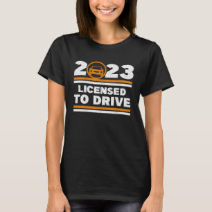 Lizenz zum Fahren 2023 Führerschein bestanden Teen T-Shirt