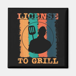 Lizenz zum Grillen BBQ-Meister Magnet