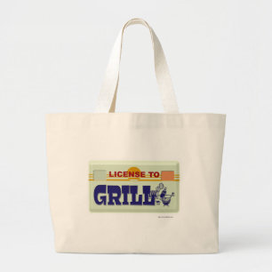 Lizenz zum Grillen Jumbo Stoffbeutel