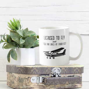 Lizenziert zu fliegen und Papa-Witze zu erzählen, Kaffeetasse