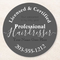 Lizenzierte Friseurwerbung HAMbWG Untersetzer