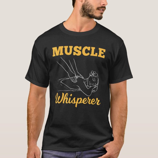 Lizenzierte Massagetherapeuten Muscle Whispermassa T-Shirt (Vorderseite)
