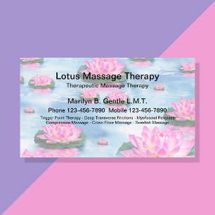 Lizenzierte Massagetherapie-Dienstleistungen Visitenkarte
