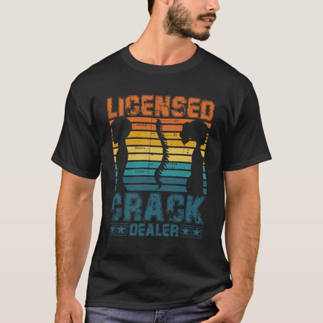 Lizenzierter Crack-Händler-Knotendoktor-Chiro T-Shirt (Vorderseite)