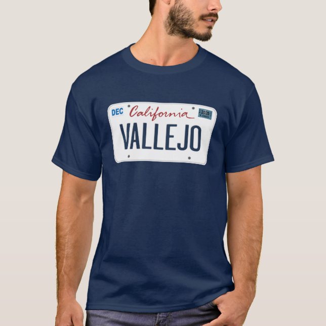 Lizenzplatte Vallejo California T Shirt (Vorderseite)