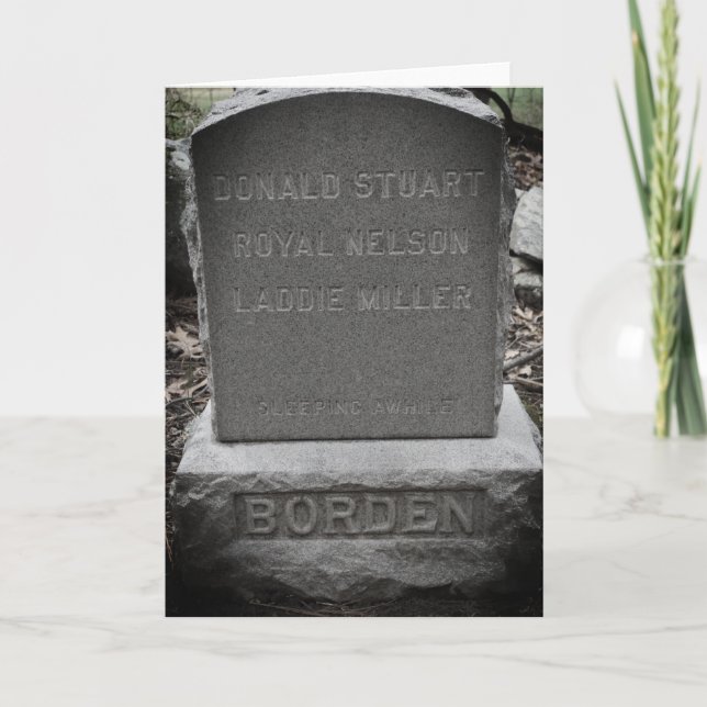 Lizzie Borden - Donald Stuart, Laddie Miller, Hund Karte (Vorderseite)