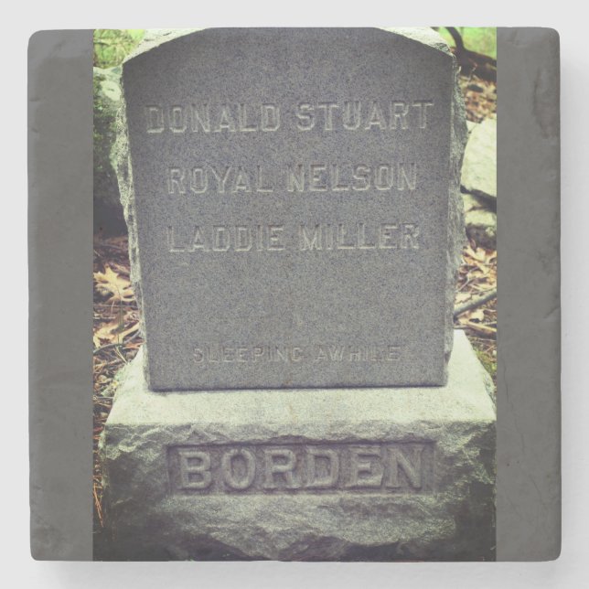 Lizzie Borden Hunde - "Schlachten und bleiben" Kop Steinuntersetzer (Vorderseite)
