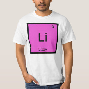 Lizzy Name Chemie Element Periodensystem T-Shirt